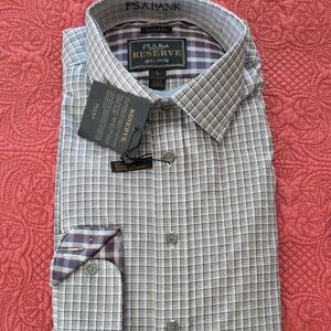 Jos. A. Bank Men's Checkered Dress Shirt